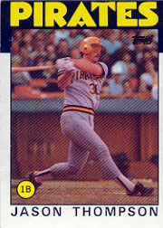 1986 Topps Baseball Cards      635     Jason Thompson